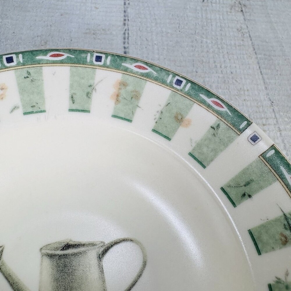Pfaltzgraff NATUREWOOD Herbs Garden Watercan Stoneware Fruit Sauce Bowls Set 3 - Picture 12 of 16